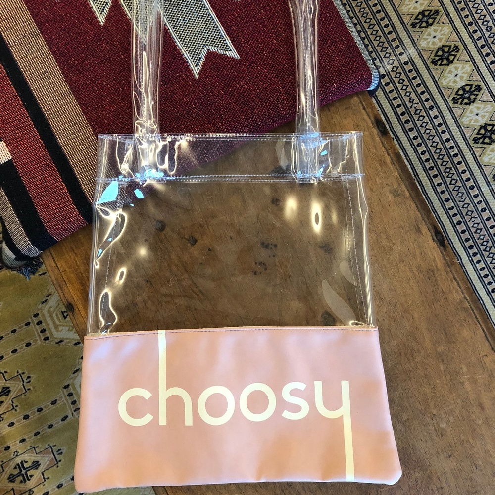 🆕Choosy clear tote NWOT